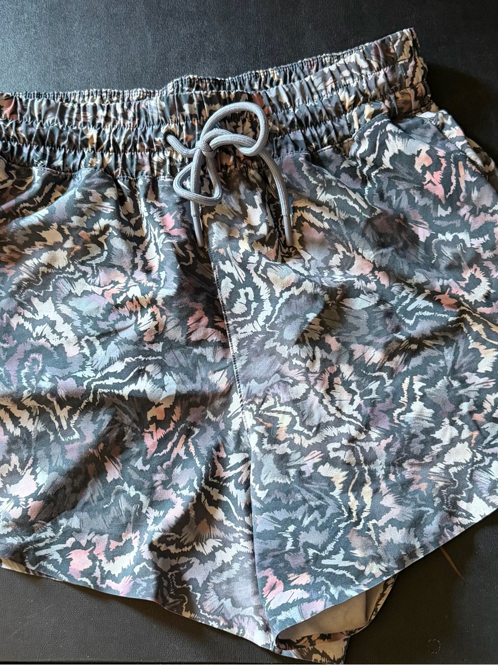 Athleta Multi-Color Abstract Print Shorts